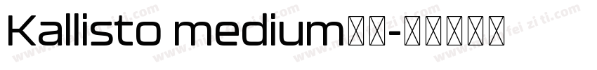 Kallisto medium字体字体转换